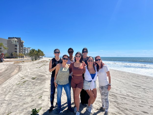 The Smart Money Homes team on the beach at Playa Caracol, in Panama