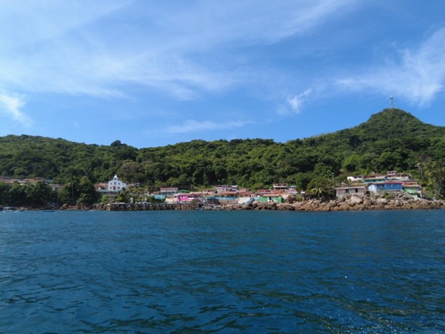 View from a boat tour close to Playa Caracol.