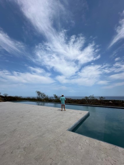 infinity pool ocean view cabo costa