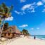 Tropical beach at Playa del Carmen