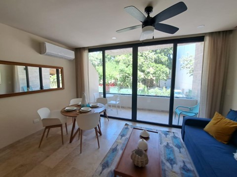 living room of a show home in Paravian