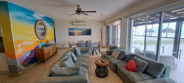 Inside living room of a Las Olas home, Playa Caracol, Panama.