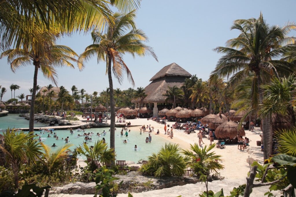 tropical beach on the Riviera Maya, Mexico