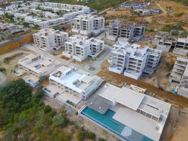 Cabo costa aerial view of community in Cabo, Mexico