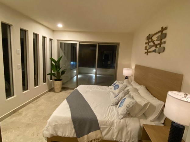 bedroom of condo at cabo costa