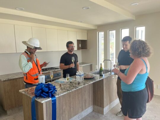 RETA members taking delivery of their condo at Cabo Costa